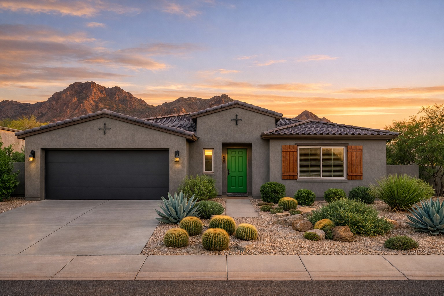 Home exterior after painting