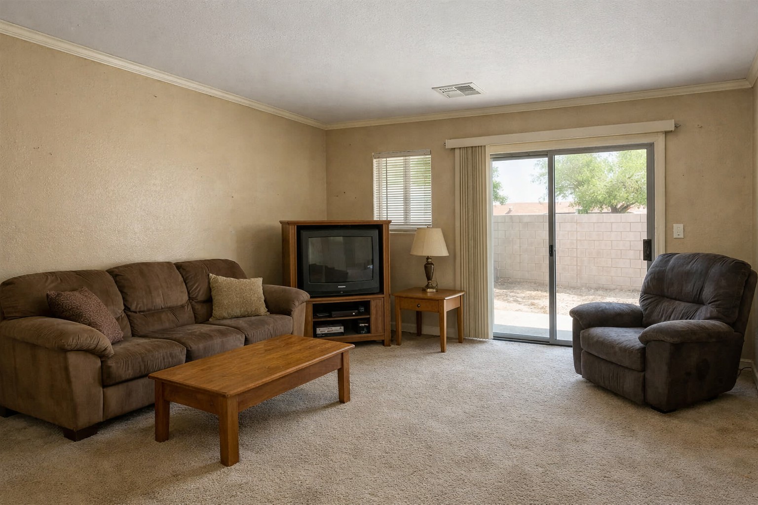 Living room before painting